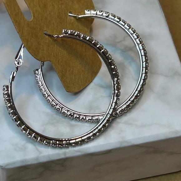#334 | Bling Hoop Earrings - Picture 2 of 5
